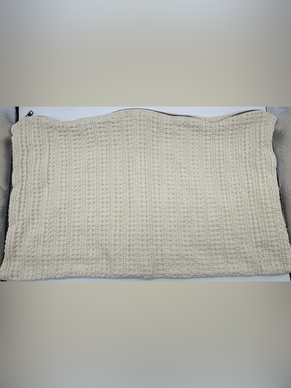 Pottery Barn Cream Waffle Pillow Sham
